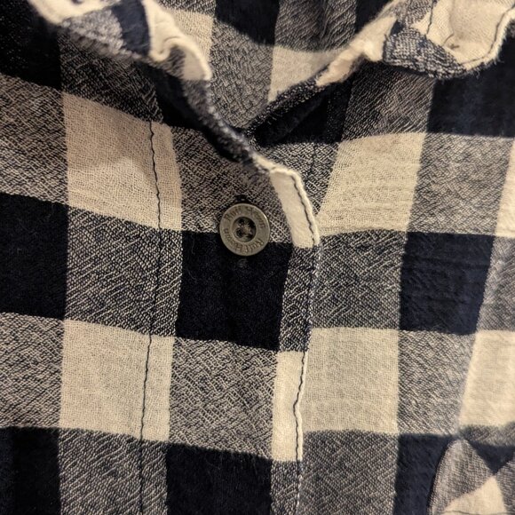 Ruff Hewn Check Plaid Black and White Shirt- Grunge, Casual Style, Streetwear XL - Picture 2 of 6